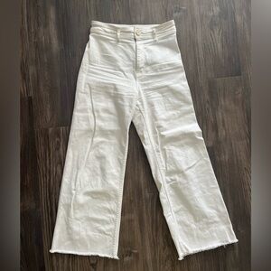 Zara Marine Straight Pant - White